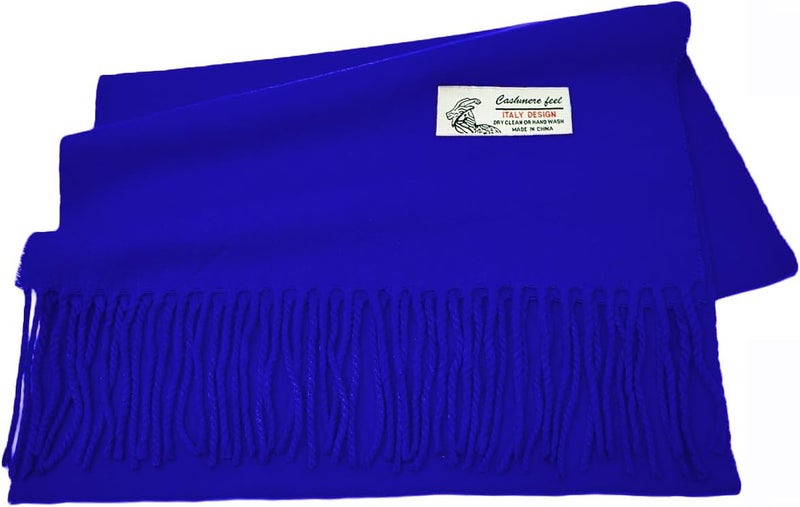 Glory Max Unisex Plain Solid Color Winter Scarf Cashmere Feel Soft Classic 72"x12" - Image 3